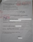 Récépissé de dépôt du dossier du certificat de propriété